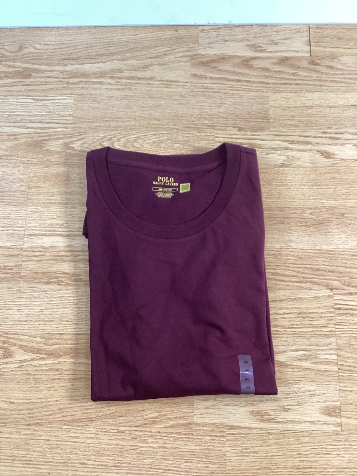 Mens Polo Ralph Lauren short sleeve crew neck t shirt Size 4XB Maroon