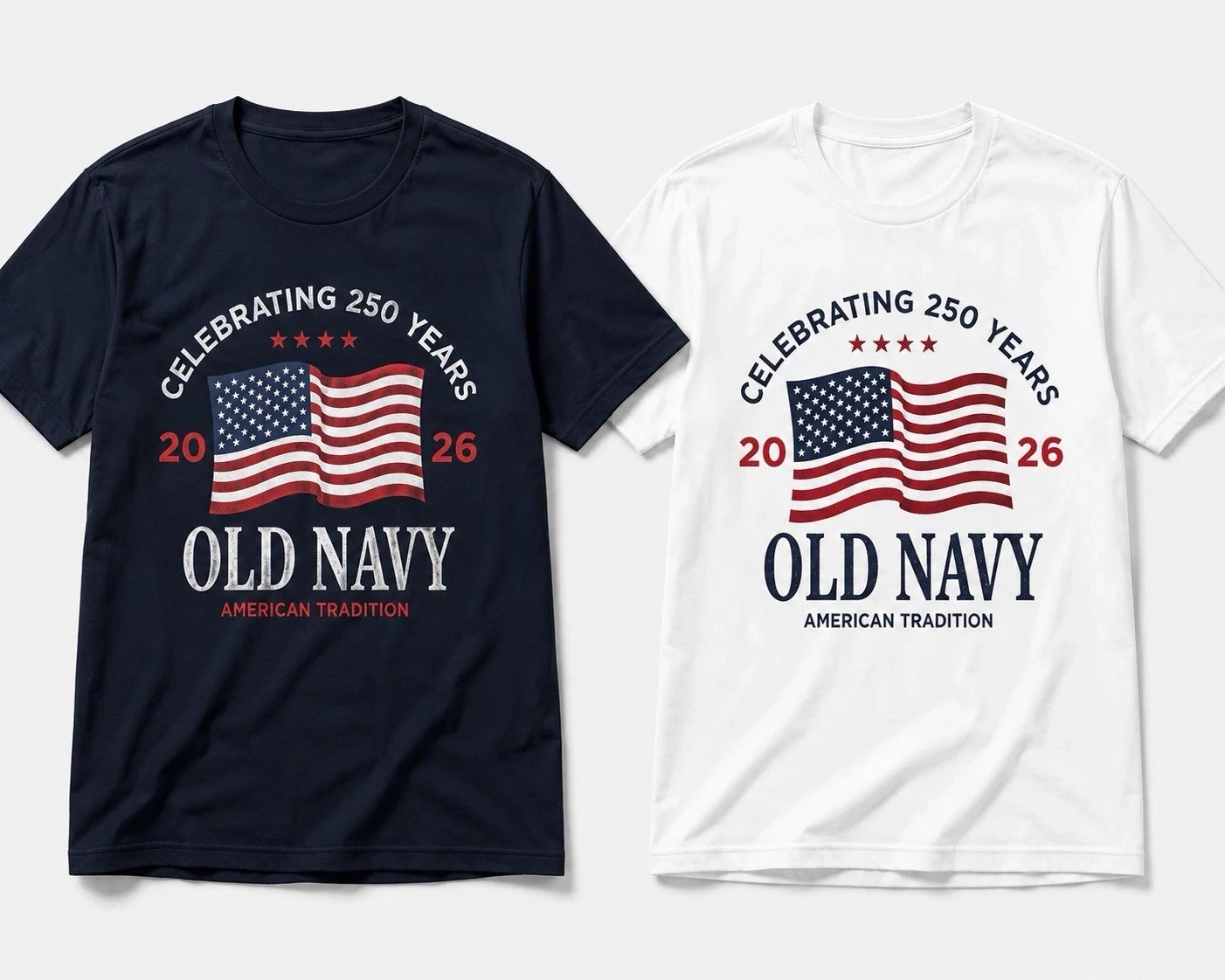 OLD NAVY US Flag 2026 250th Anniversary T-SHIRT Size S-2XL