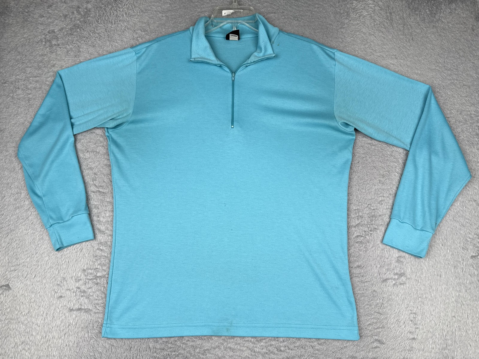 VINTAGE Patagonia Shirt Mens XL Blue Mock Neck 1/2 Zip Capilene Base Layer Hike