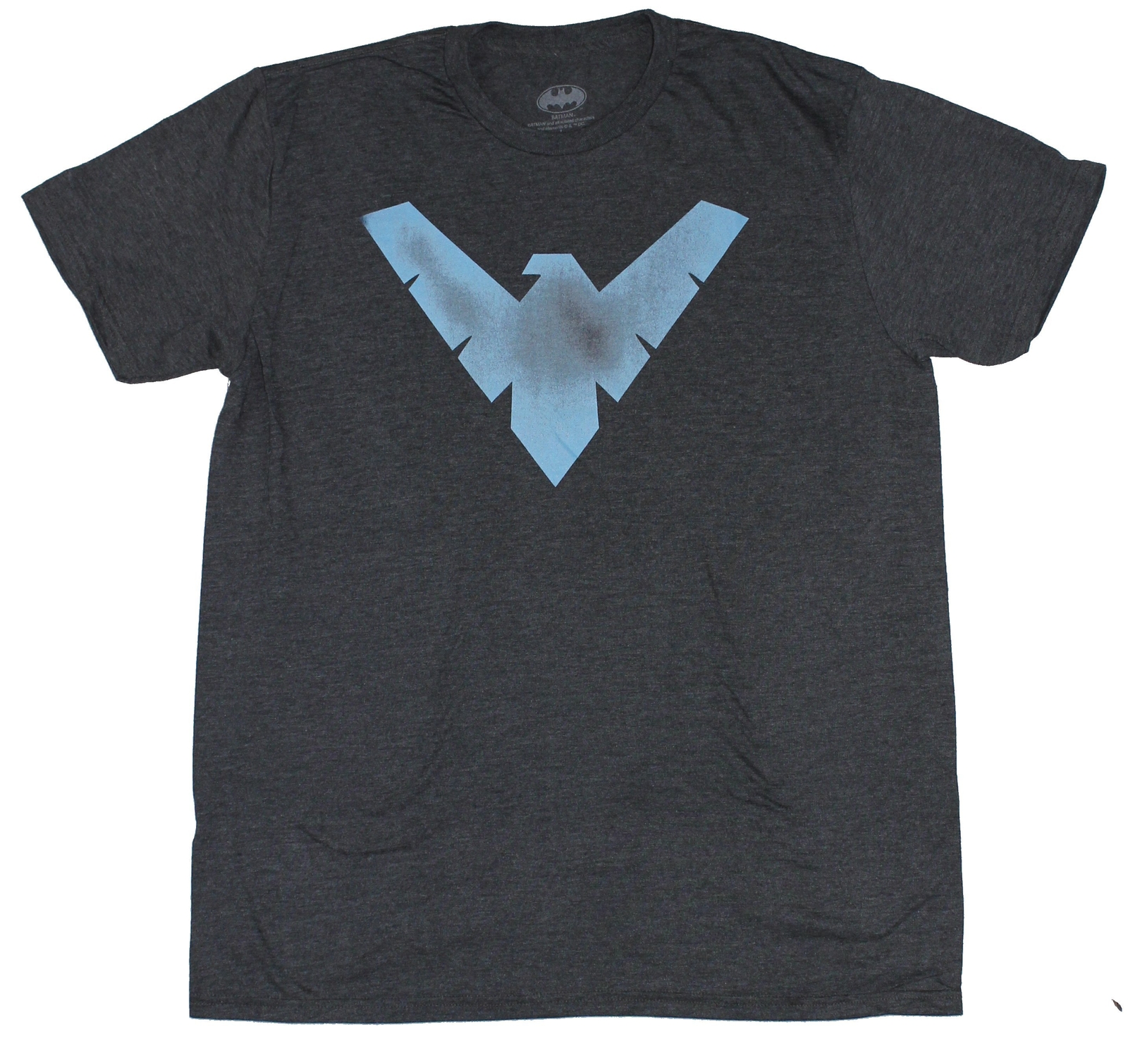 Nightwing (DC Comics) Mens T-Shirt – Classic Simple Distressed Logo