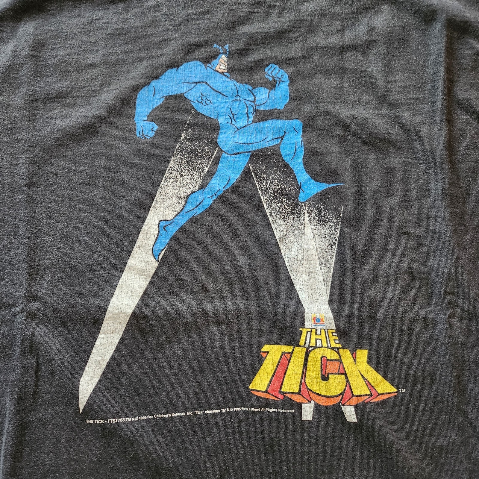 Vintage 90s The Tick Fox Kids TV Show Promo Tshirt Size XL Single Stitch