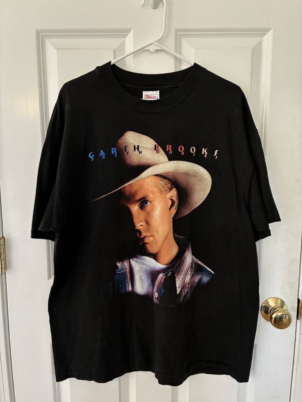 Vintage 90’s Garth Brooks Fresh Horses World Tour Concert Country 1996 Shirt XL