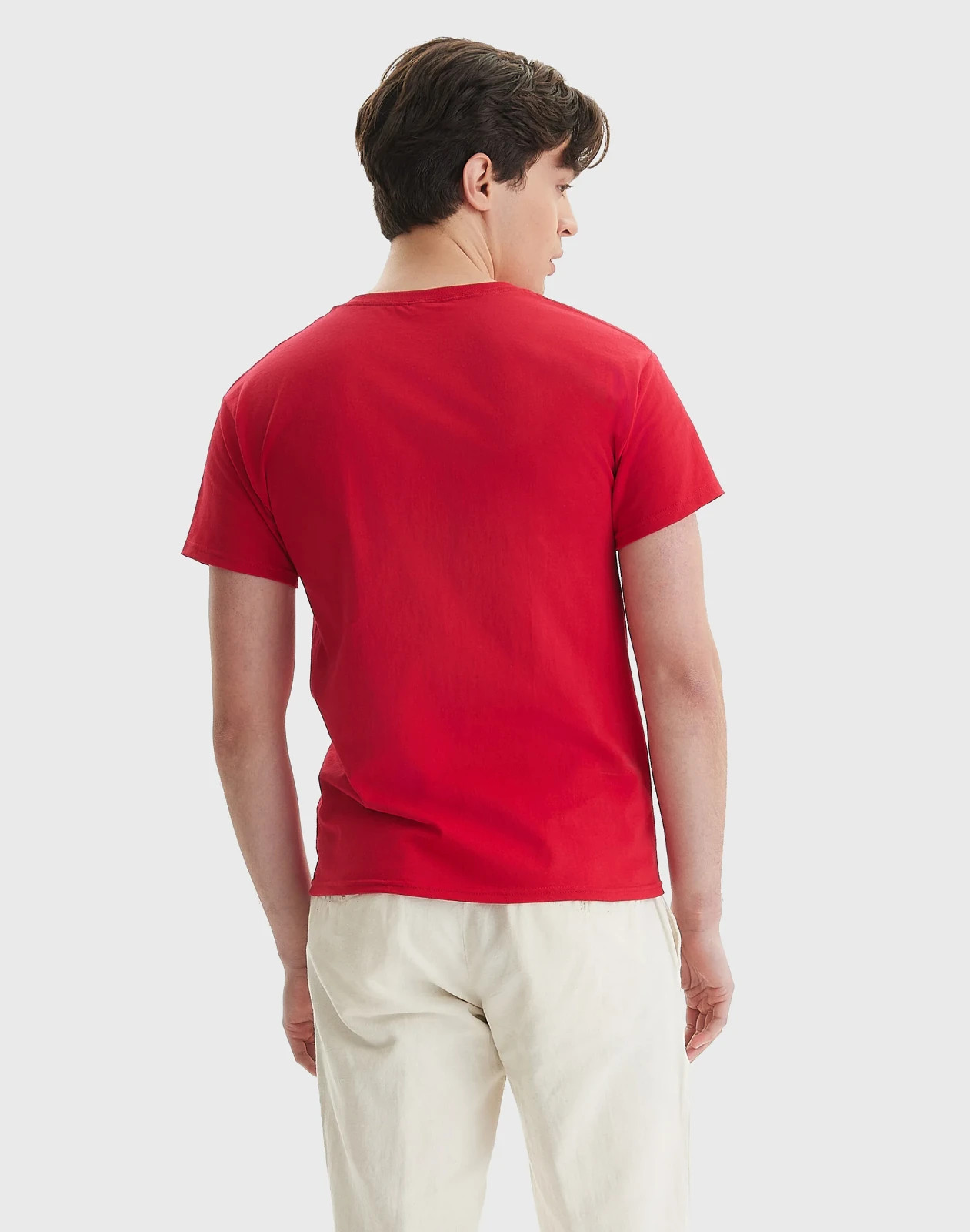 Hanes Men Crew neck T-Shirt 4-Pack ComfortSoft 100% Cotton Heavyweight Tee Plain