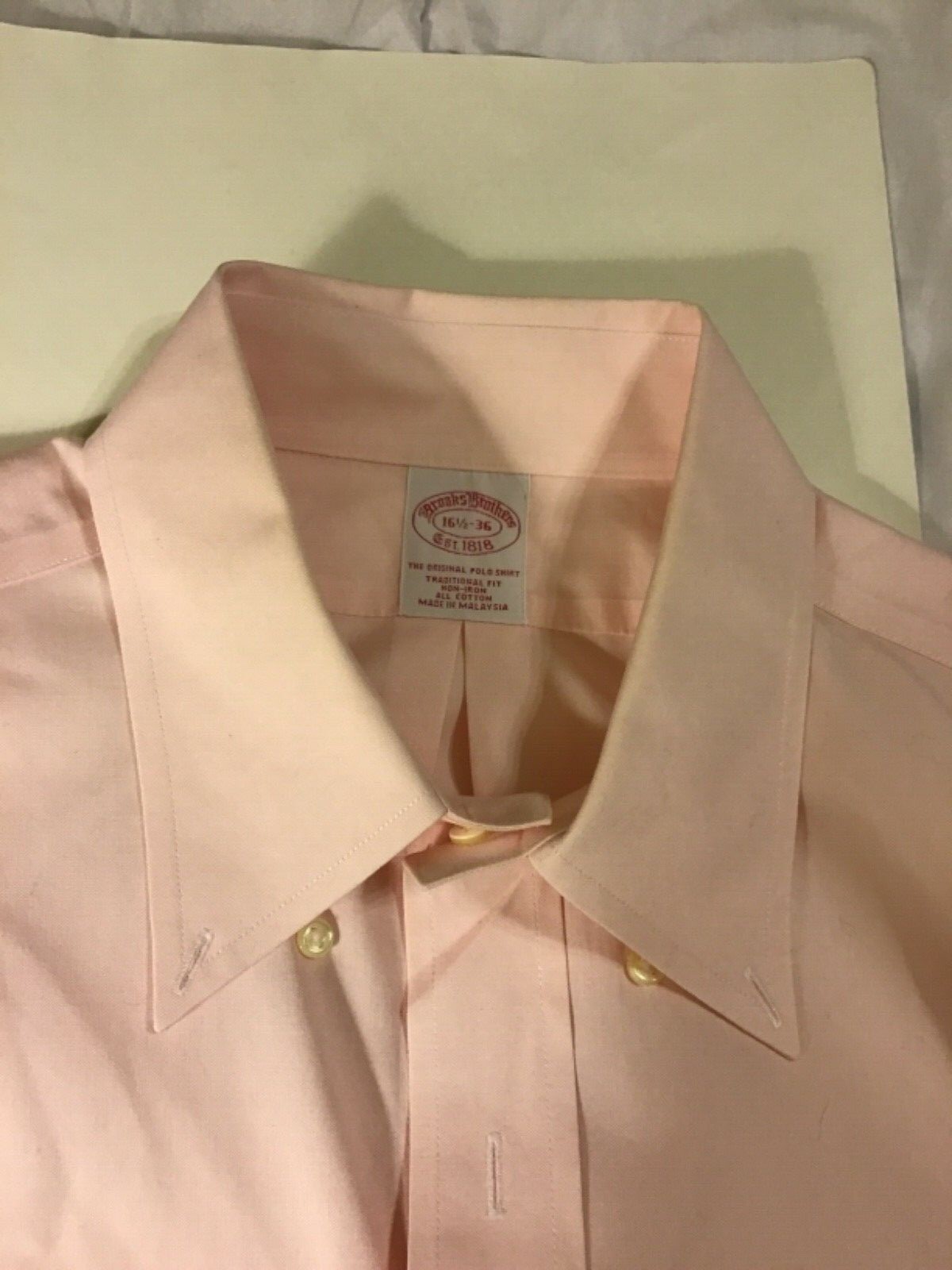 Brooks brothers Button down shirt size 161/2-36 non iron