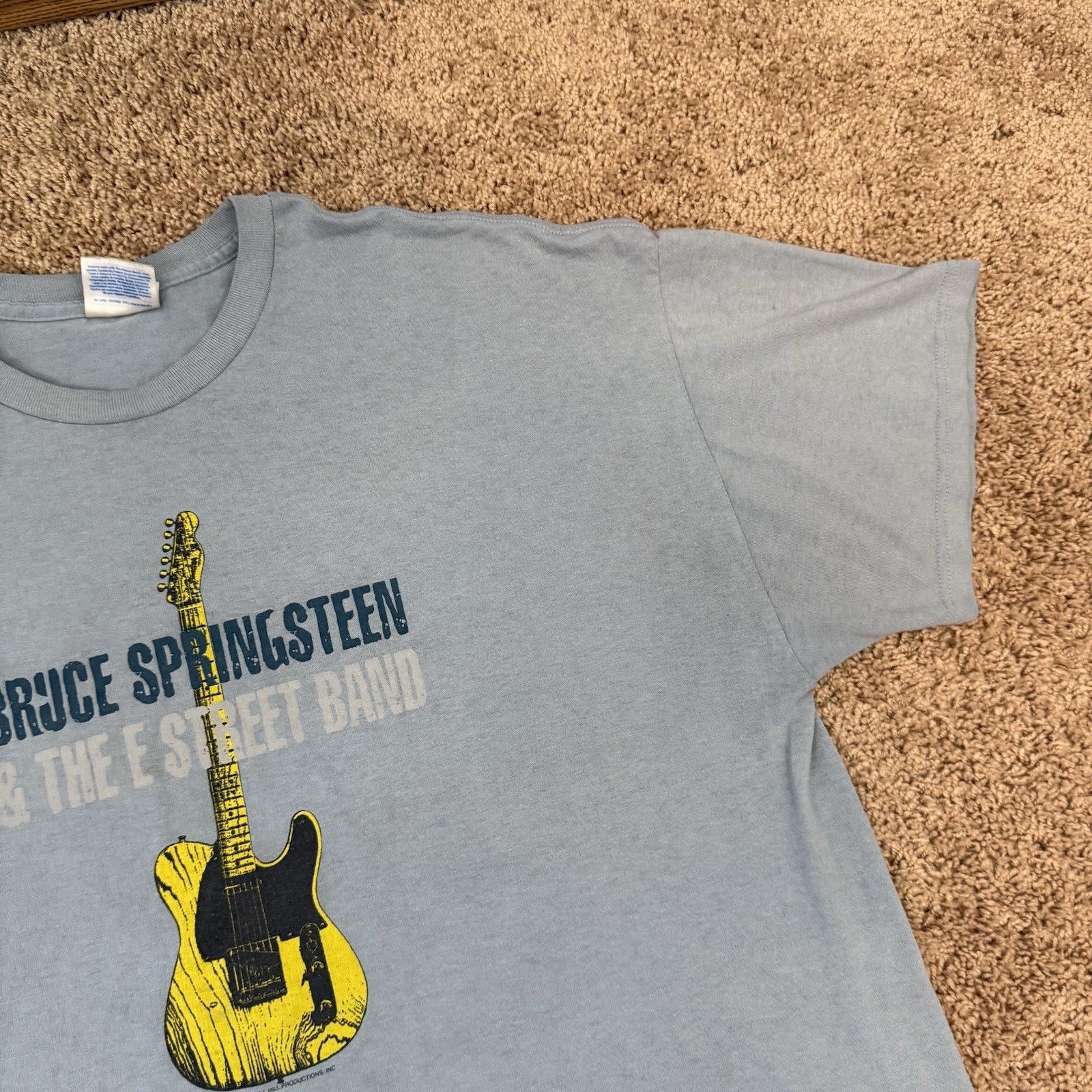 Vintage Bruce Springsteen and The E Street Band Shirt XXL 2XL Blue Concert 2003