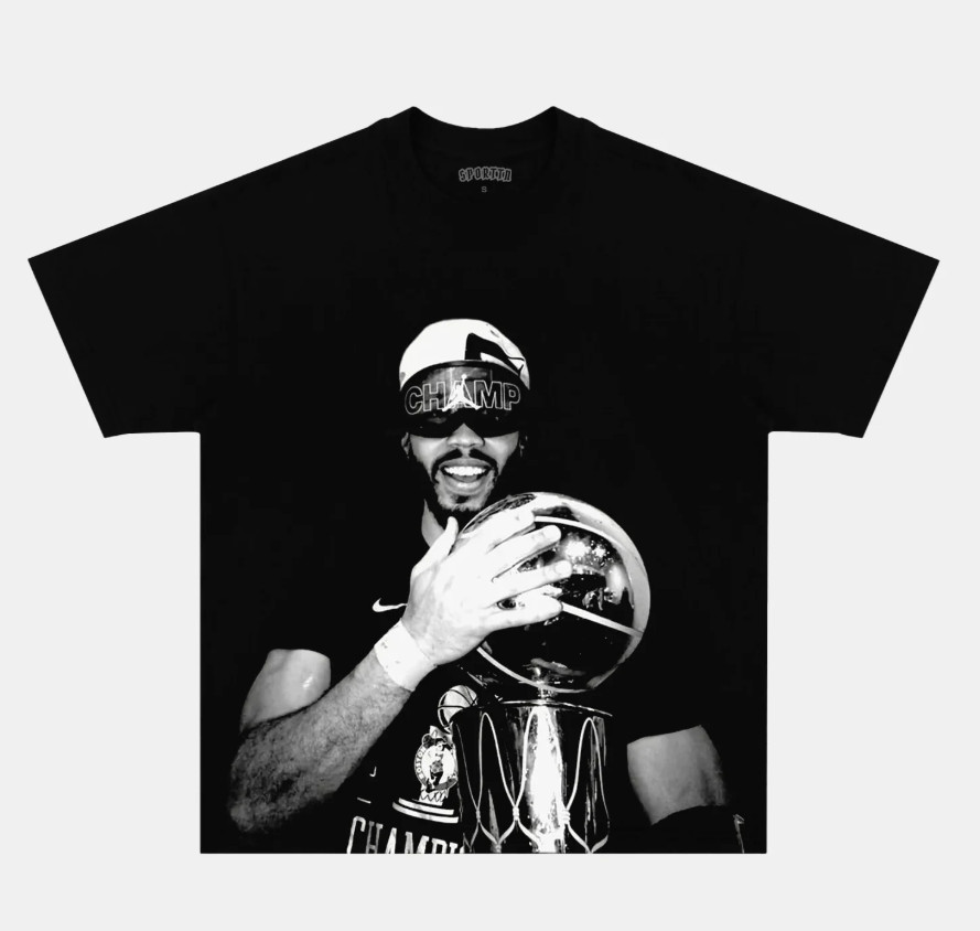 Jayson Tatum Clutch Play T Shirt 100% Cotton Basketball Player Tee