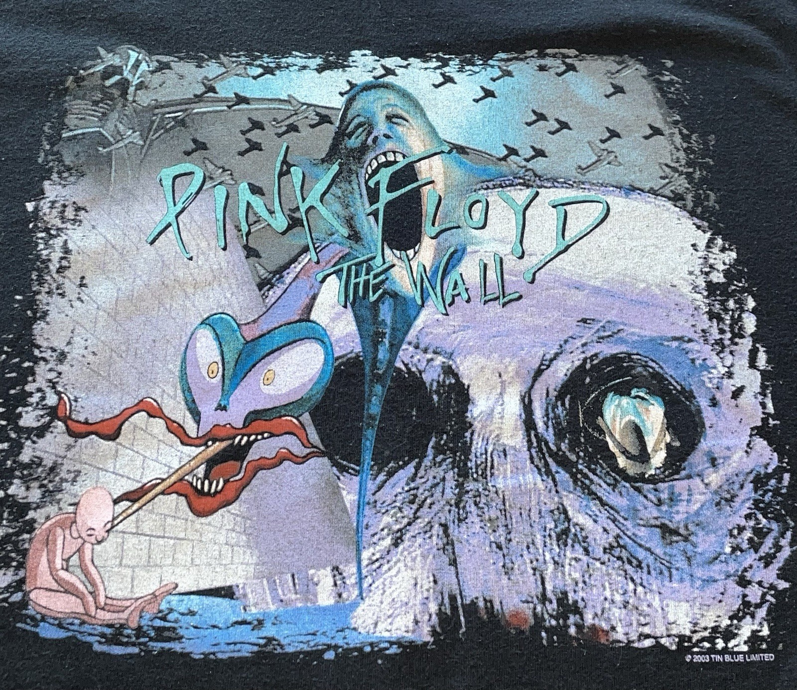 Vintage Pink Floyd 2003 The Wall T-shirt Size L
