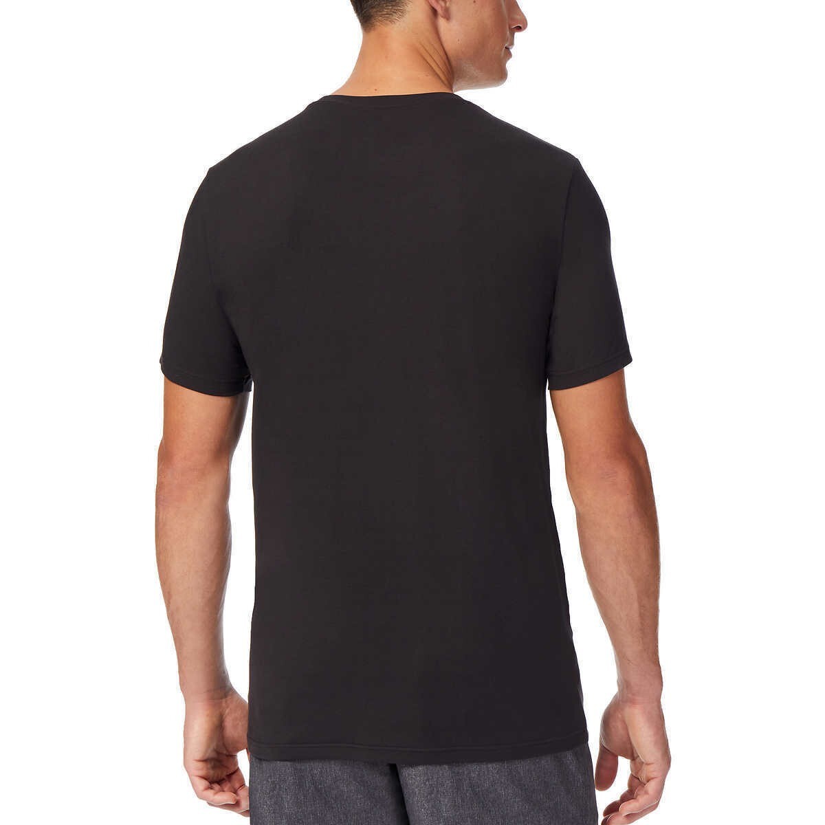 NEW 32 Degrees Mens 3 pack Cool Tee Short Sleeve Crew Neck, BLACK, MEDIUM 38-40