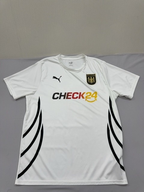 Puma Men’s Soccer Jersey White L 2024 Short Sleeve New
