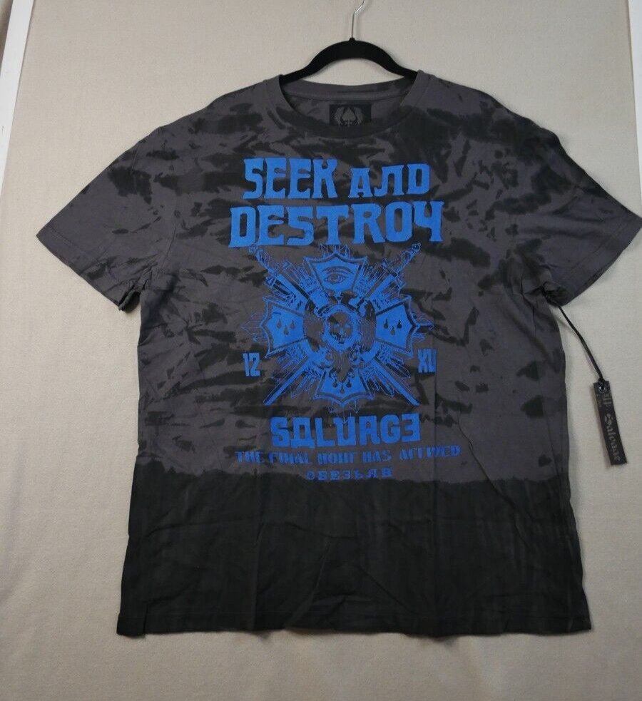 Genuine Vintage Salvage Brand T Shirt “Shogun” Charcoal V51T425 Size XXL