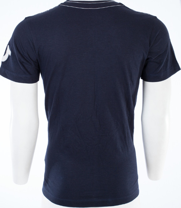 $79 TRUE RELIGION Navy UNIVERSITY OF TR Short Sleeve Applique Graphic T-shirt