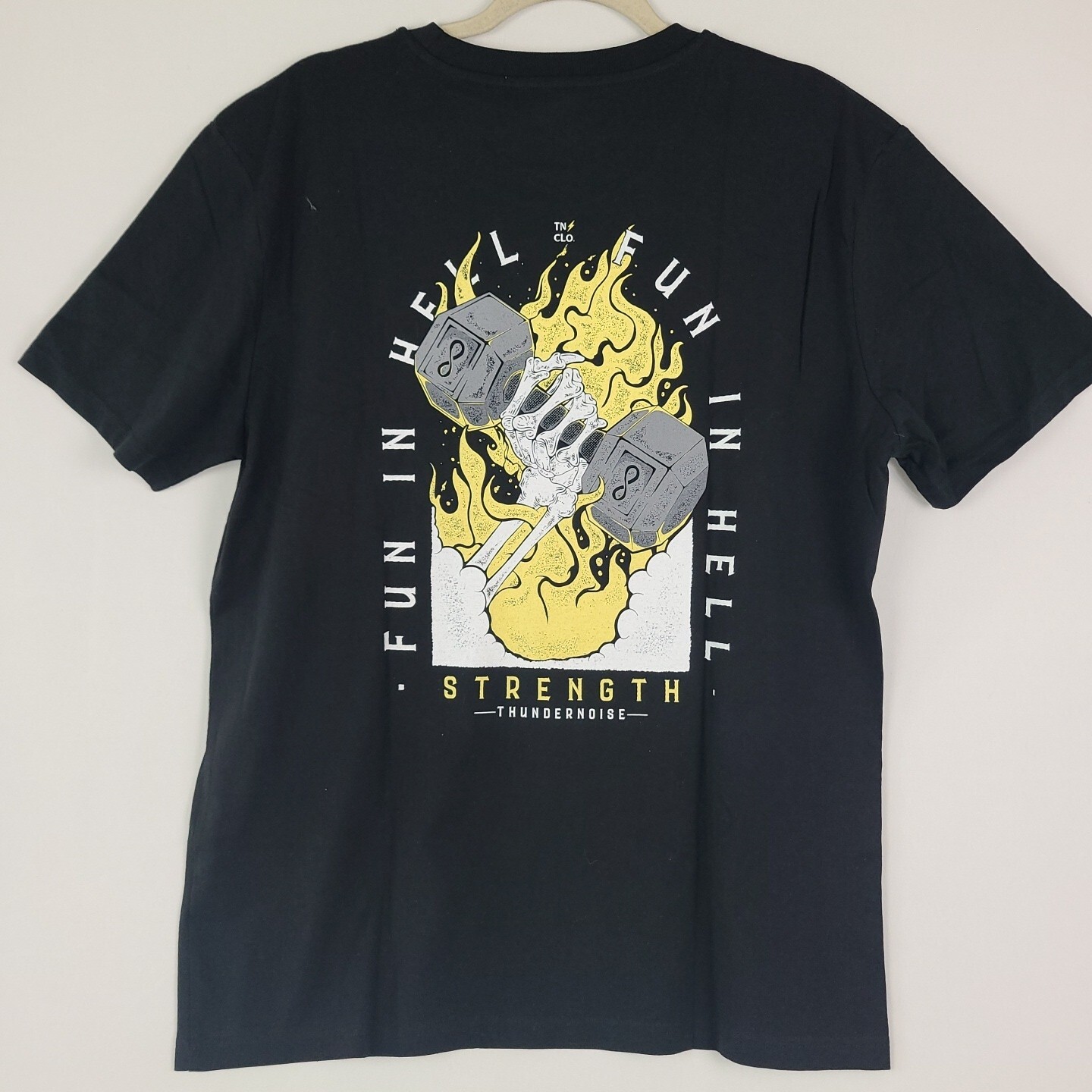 NEW THUNDER NOISE Black FUN IN HELL T-Shirt Mens Size US XS, EU S. NWT MSRP $37