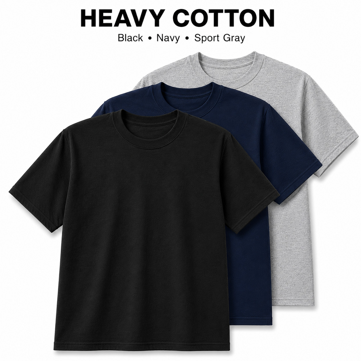 Gildan Heavy Cotton 5000 T-Shirt 3 & 5 Pack Men’s Blank Crew Neck Tee S-5XL