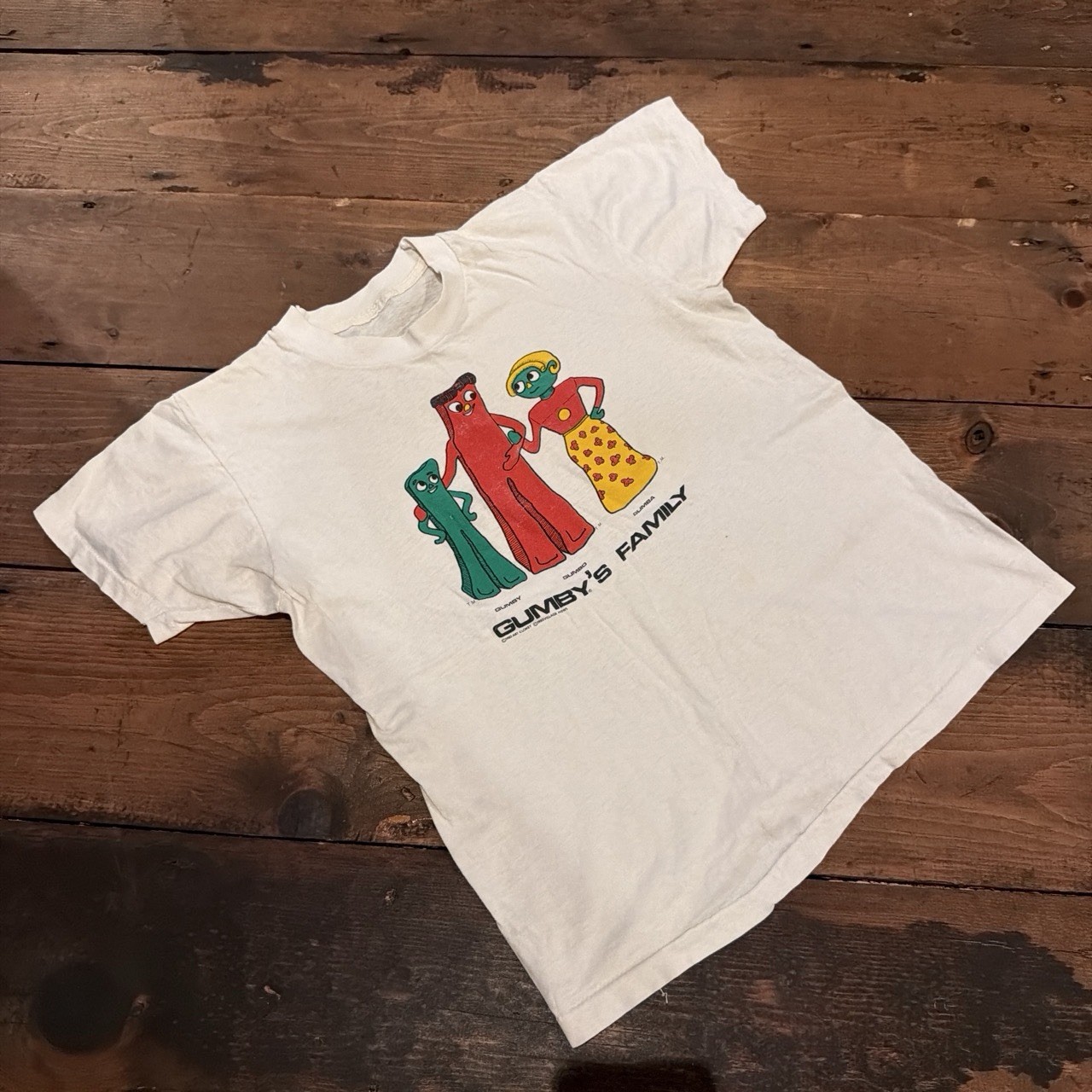 Vintage 80s “Gumby And Family” Single Stitch Tee Shirt