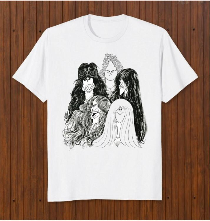 Draw The Line Album Cover Aerosmith T-shirt American band 1970 Steven Tyler