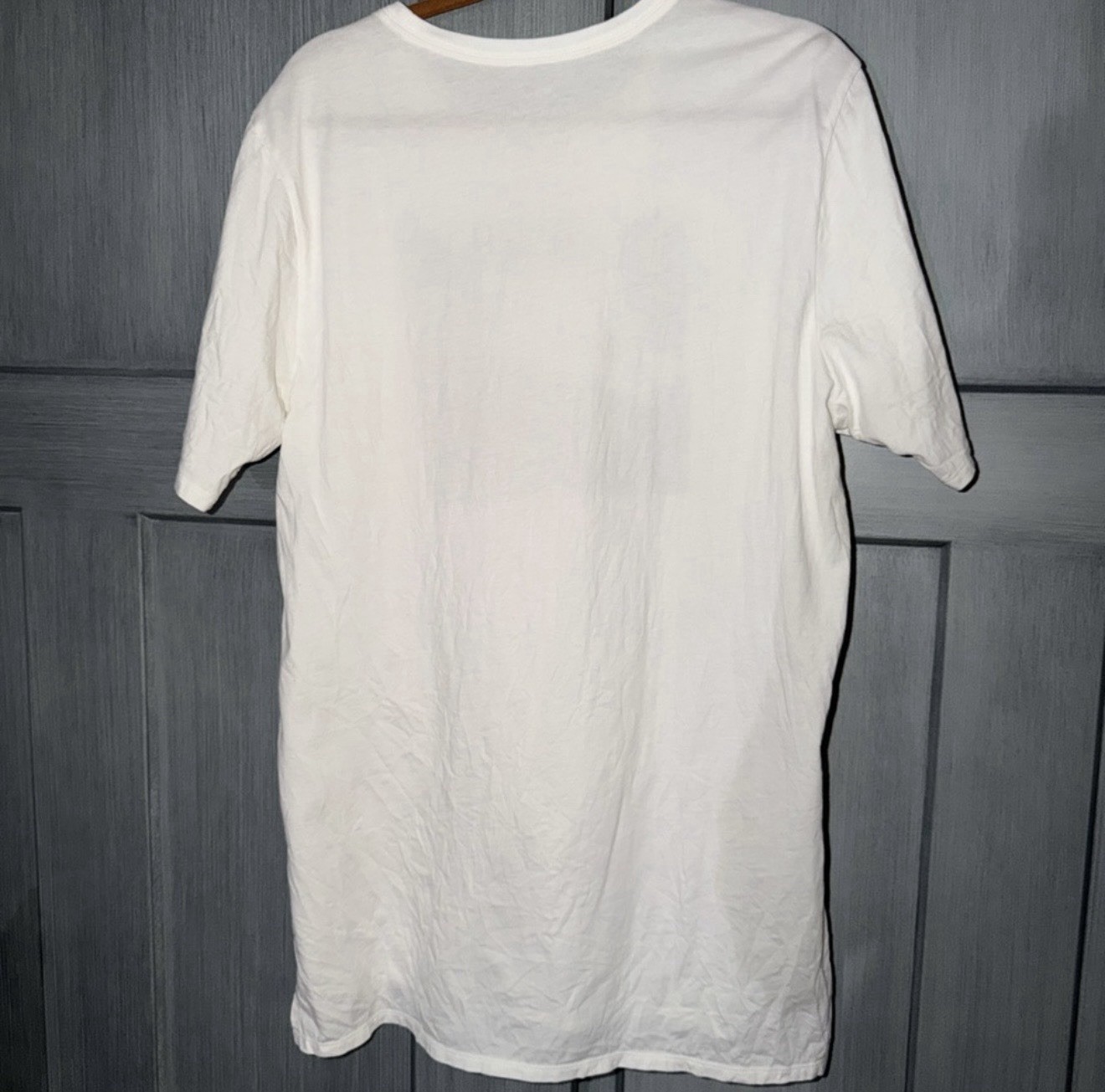 Nike Air Graphic T-Shirt Men’s Large White Black Red Logo Tee Short Sleeve