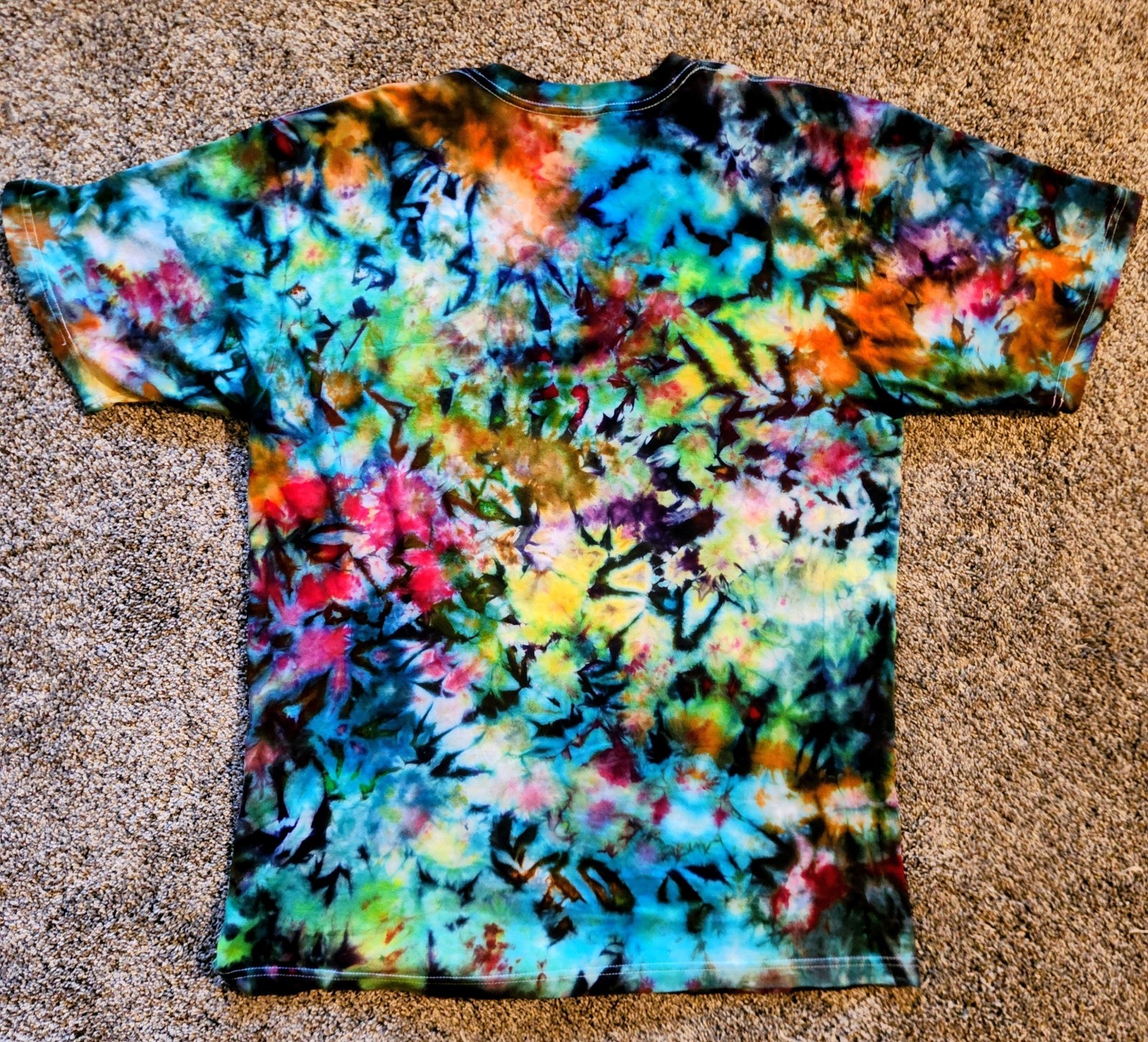 Ash Ketchum Pokémon Tie Dye T-Shirt Large Unisex