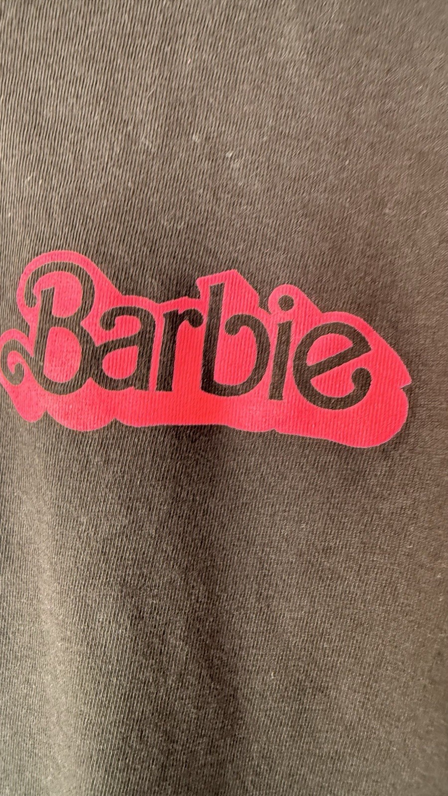 Official Barbie The Movie Black Graphic T-Shirt Size L – Very Good