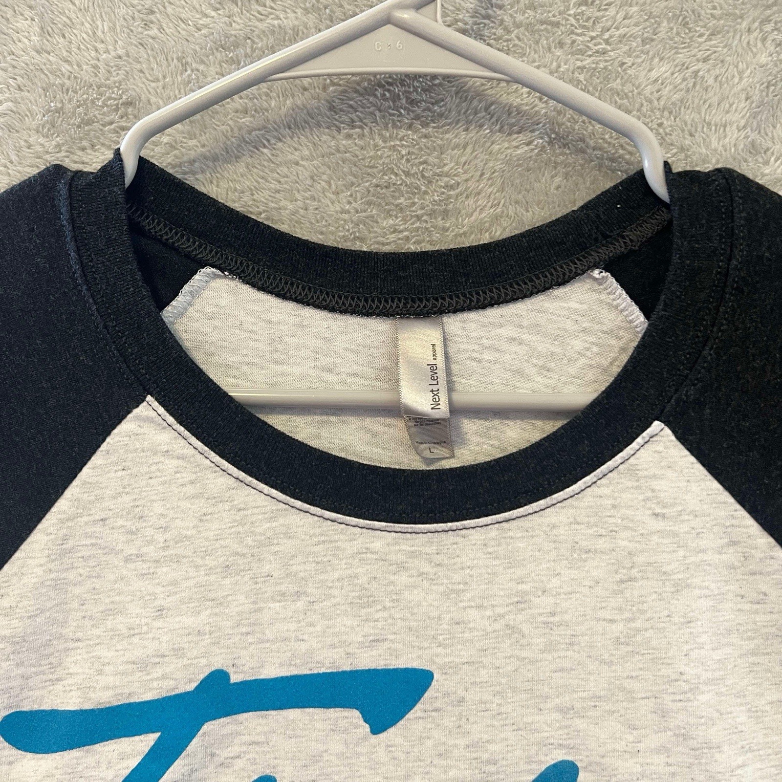 Torche size Large T-shirt Next Level Apparel Gray/black EUC 3/4 Sleeve Tee