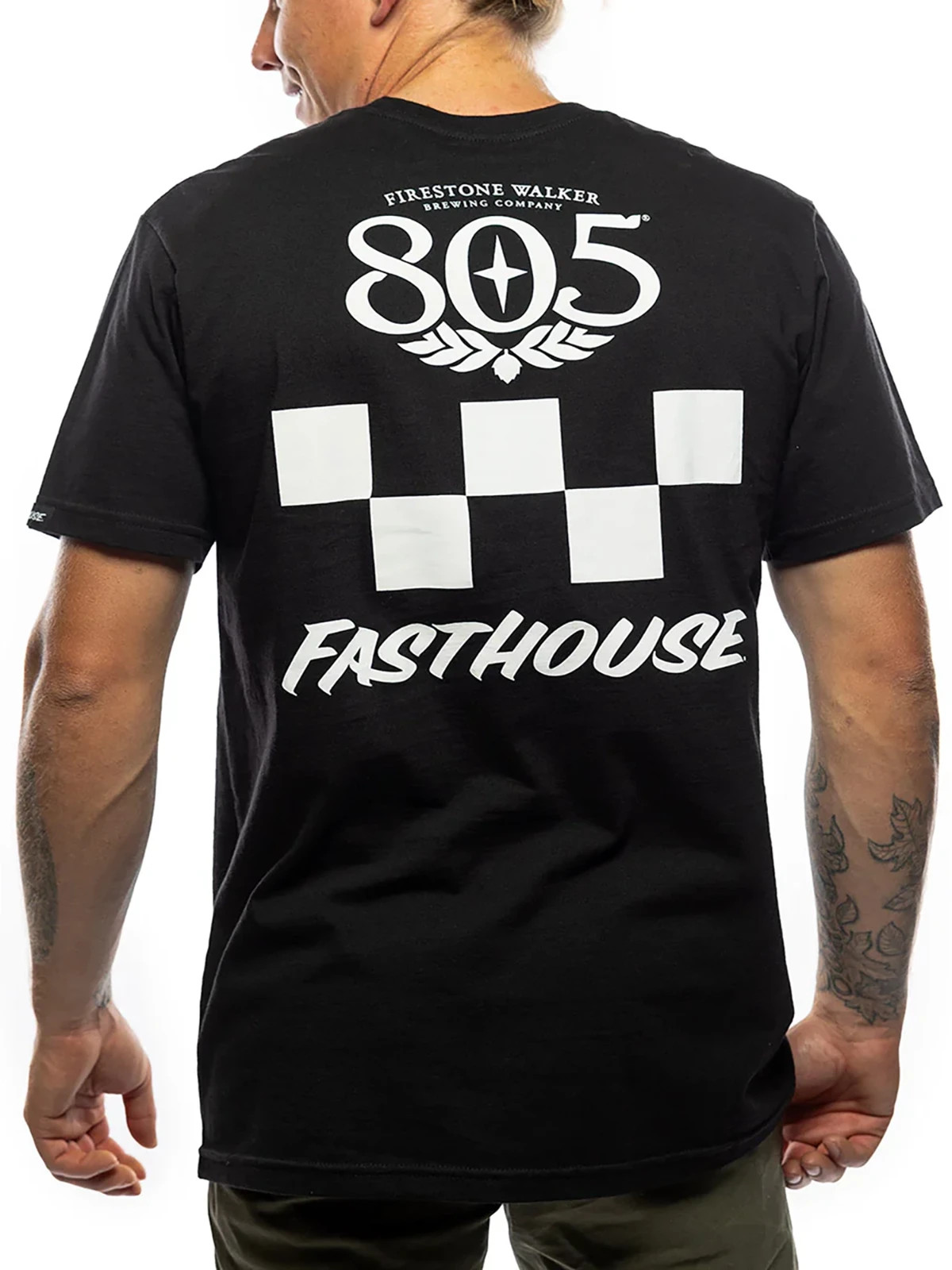 Fasthouse Men’s 805 Foundation Short Sleeve Midweight T-shirt Motocross Logo Tee