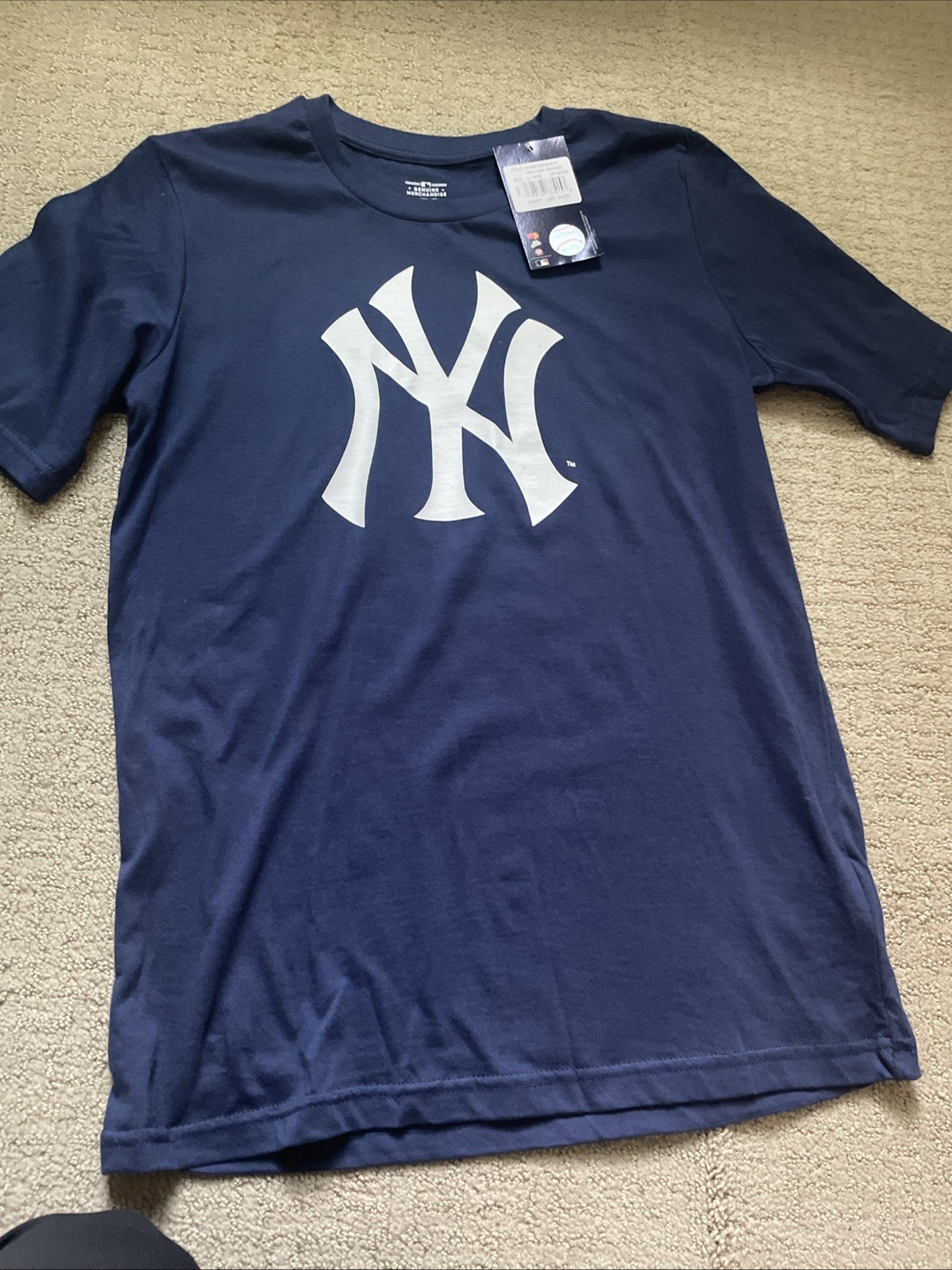 New York Yankees Shirt Baseball Boys NWT Genuine Merchandise L XL Large 14-16