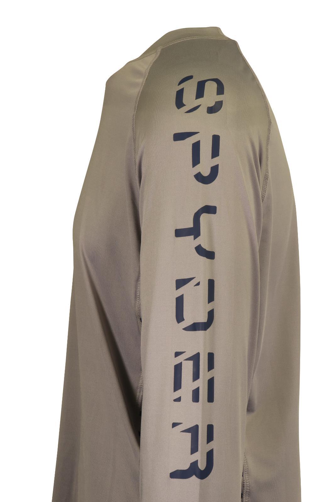 Spyder Men’s T-Shirt Grey UPF30+ Rash Guard L/S (S01E)