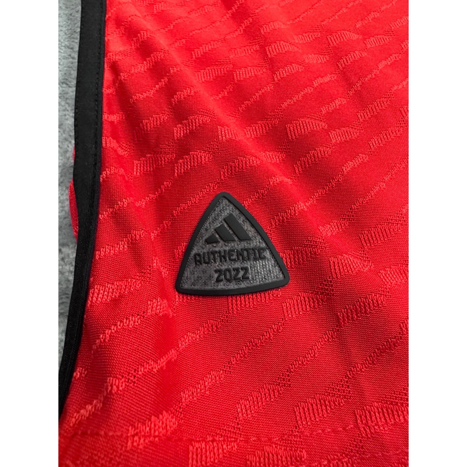 Adidas Belgium 2022 Home Authentic Jersey De Bruyne 7 Mens Small Red Soccer
