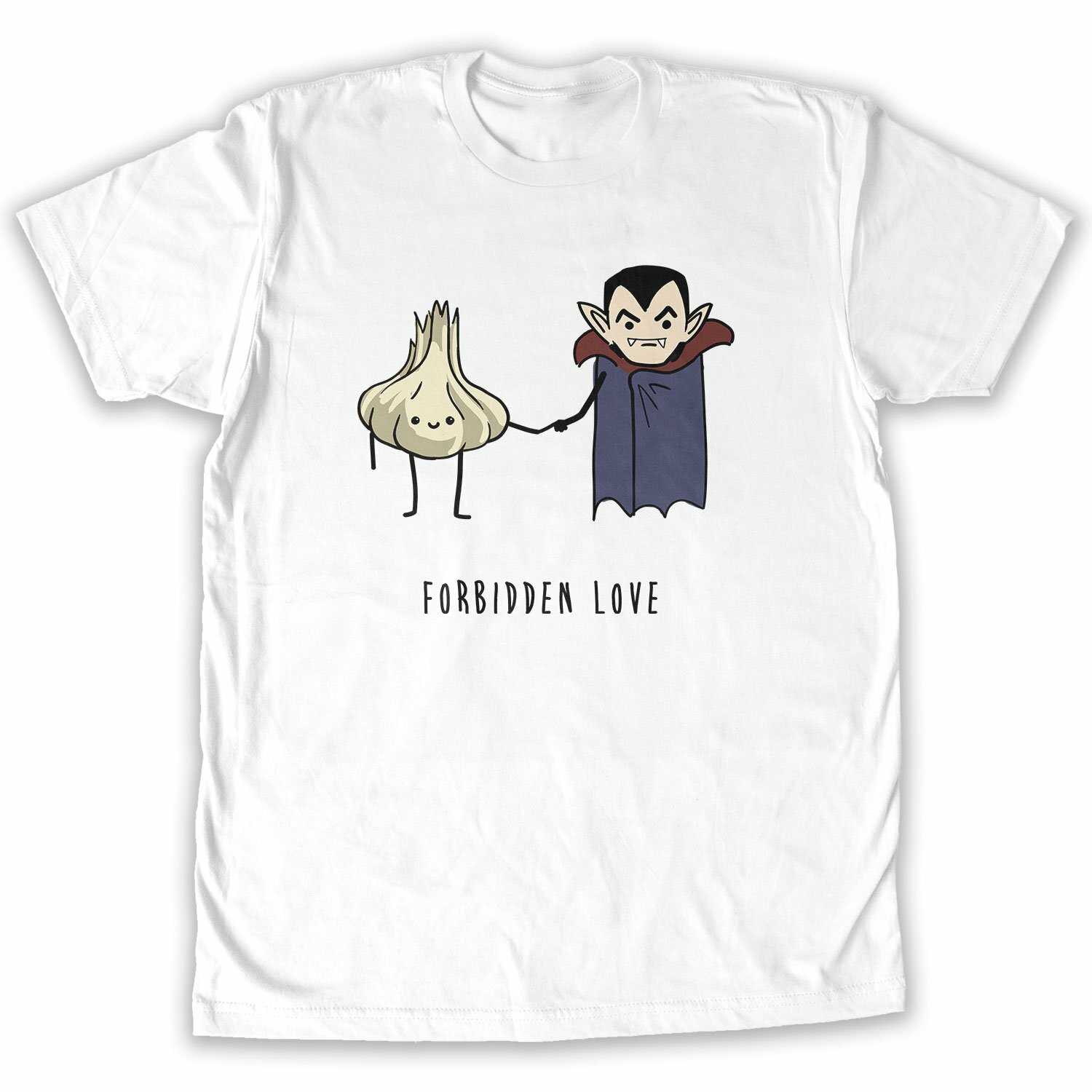Function – Vampire Garlic Forbidden Love Men’s Fashion T-Shirt Halloween Funny