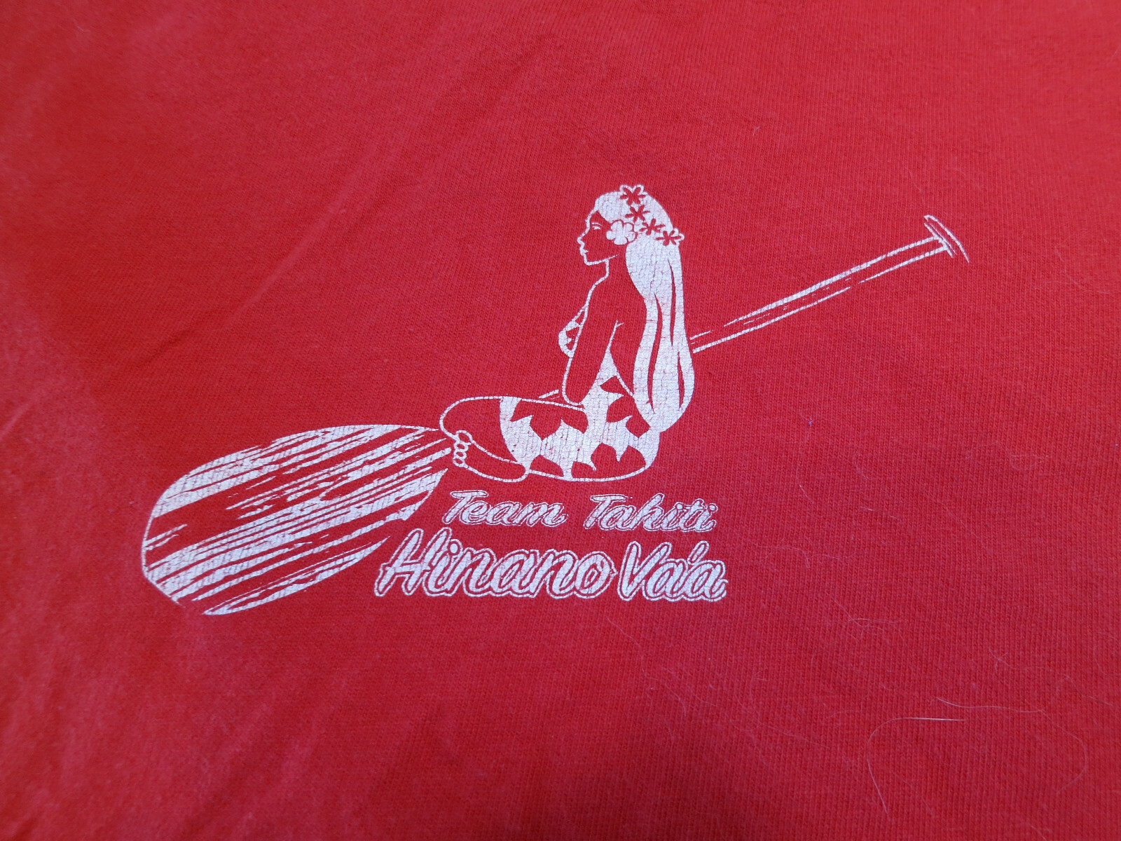 Rare Hinano Tahiti Island Girl Team Tahiti Shirt L