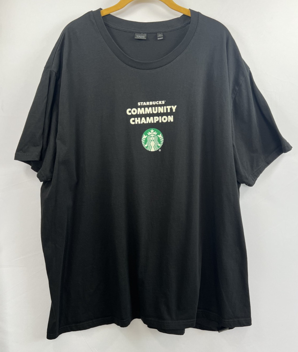 Starbucks Employee Uniform Shirt 3XL Black Organic Cotton Work Partner Tee
