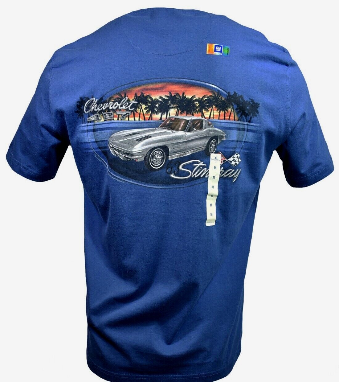 Men’s T-shirt -Chevrolet 1963 Stingray-Racing 427-Island Shores-Classic Cars NWT