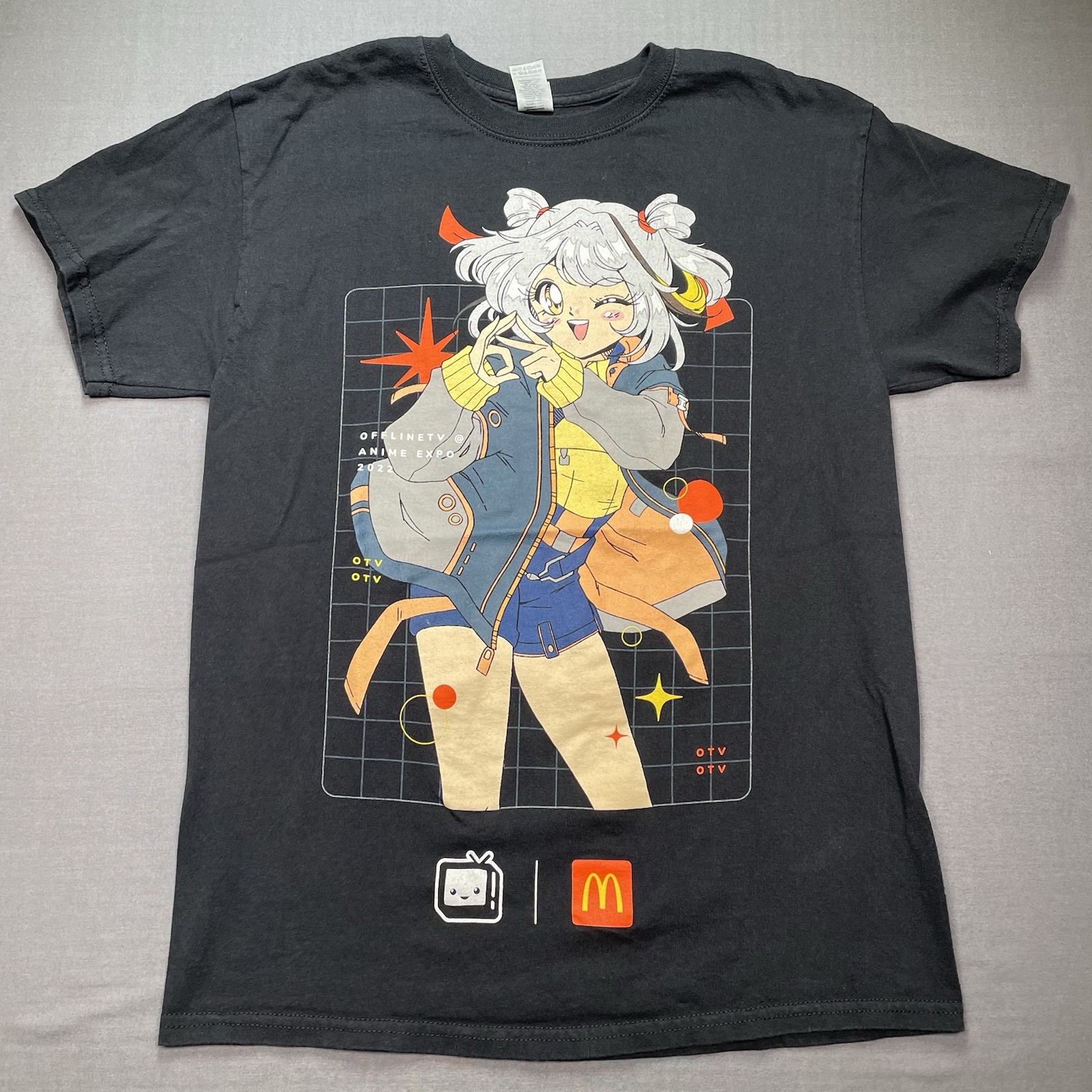 Offline TV Shirt Men’s Medium McDonals Anime Expo 2022 LilyPichu OTV Scarra