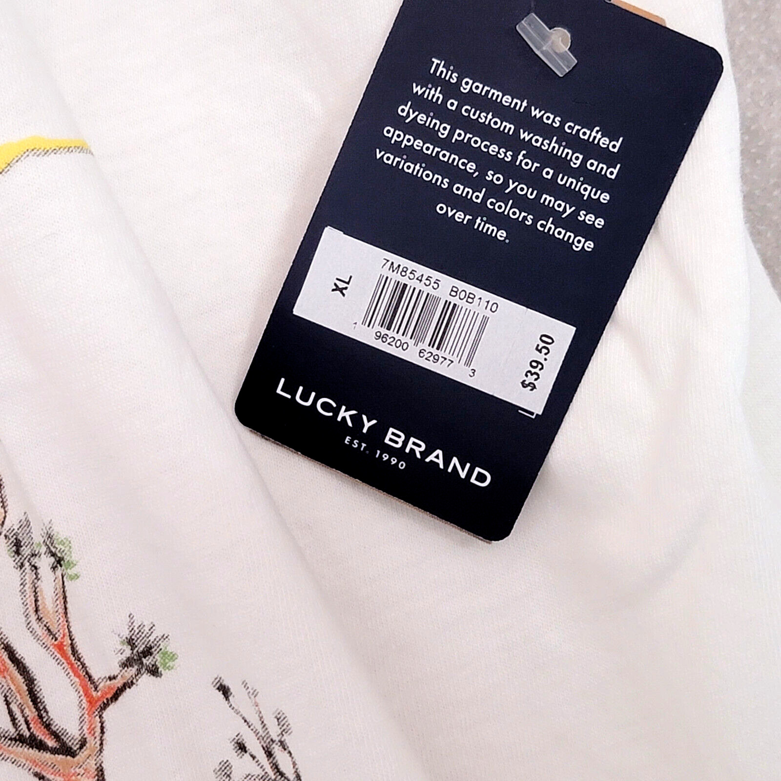 Lucky Brand JEEP SHIRT ADULT MENS EXTRA LARGE XL WHITE 1941 VINTAGE Willys NWT