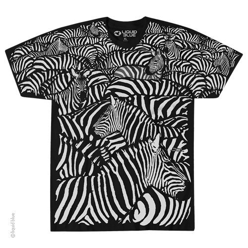 WHITE ZEBRA-STRIPES-BLACK-NATURE-AFRICAN WILDLIFE T-SHIRT S,M,L,XL,XXL