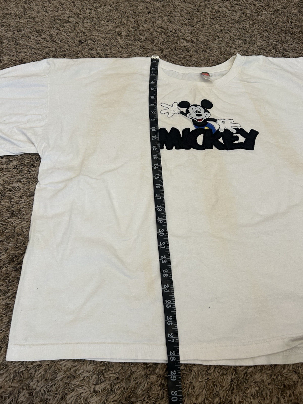 Vintage Mickey Mouse Embroidered Disney Unlimited T-shirt 4XL Boxy