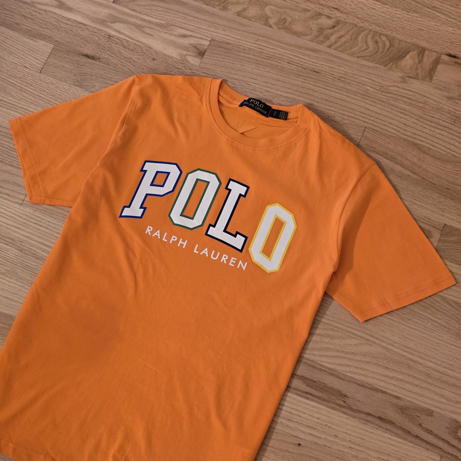 Polo Ralph Lauren Men’s Custom Slim Fit Logo Jersey T-Shirt Orange