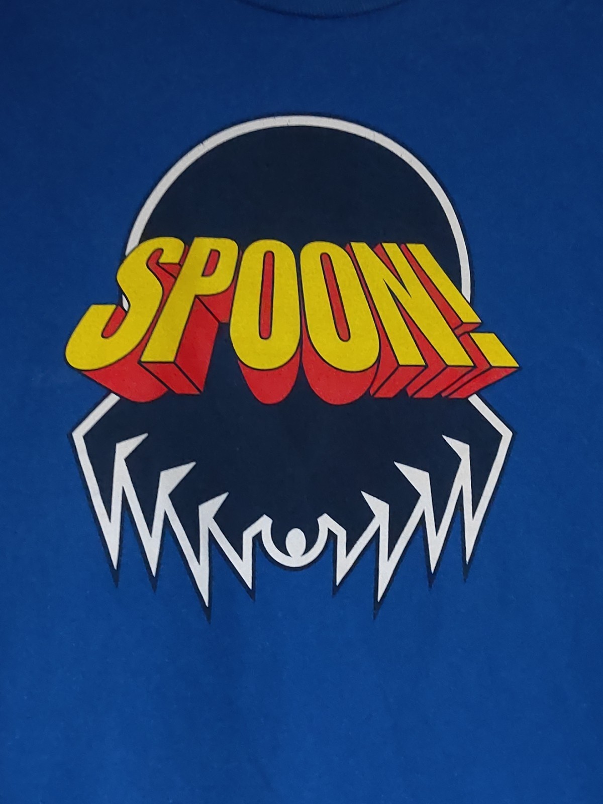 Vintage Cartoon The Tick Spoon Blue Cotton T-shirt Size 2XL Tee Fury Tag
