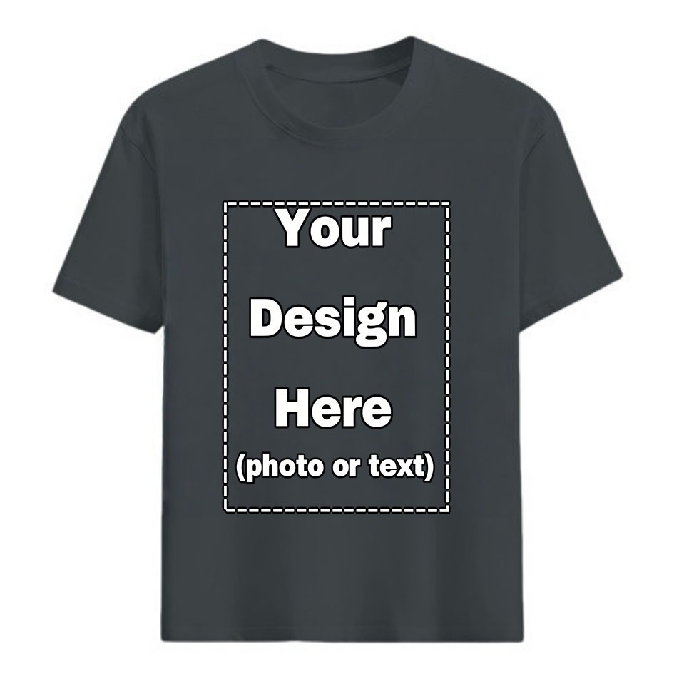 Custom Adult T-Shirt – Front & Back Print with Your Image – Personalized Design