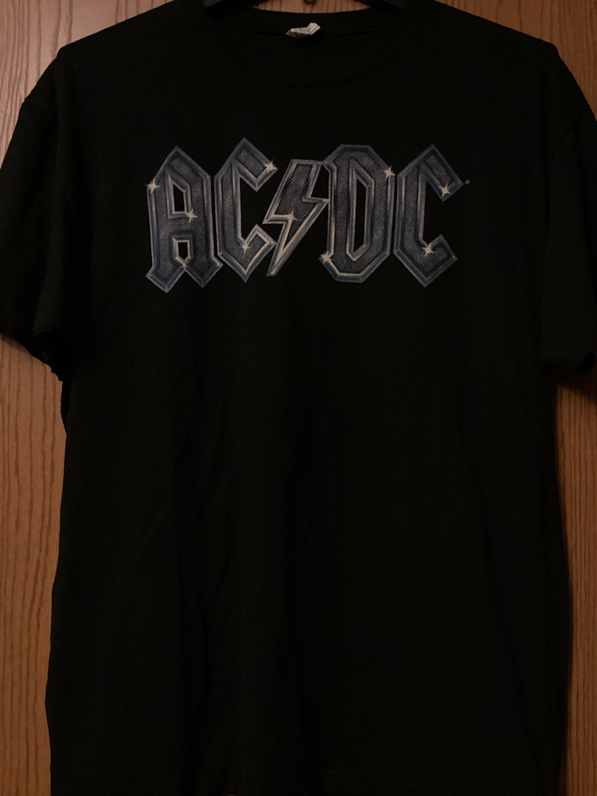 AC/DC – Black Shirt Featuring Name Logo – XL – Anvil