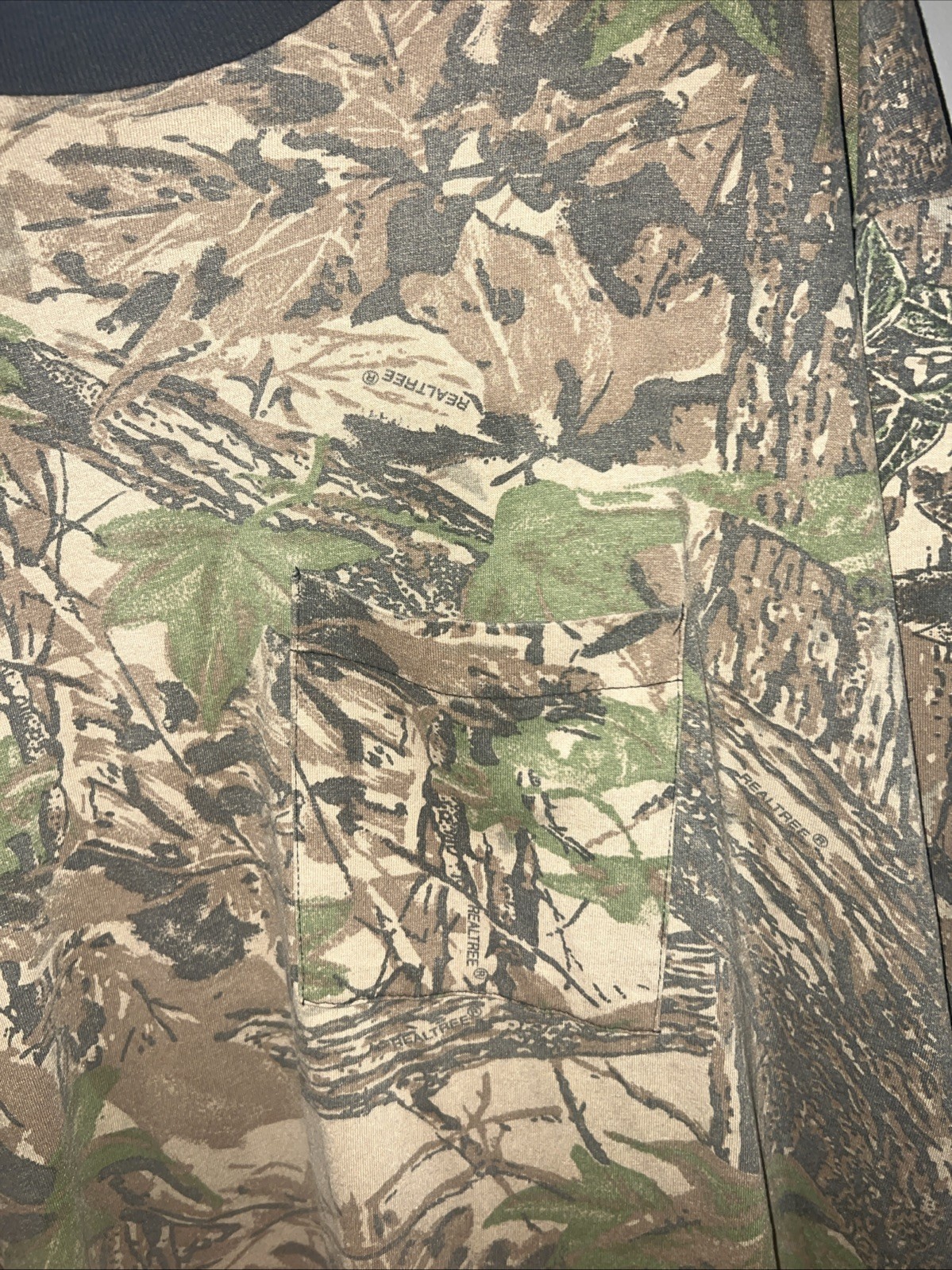 Vintage 90s Realtree Camo Single Stitch T Shirt USA Made Hunting XL