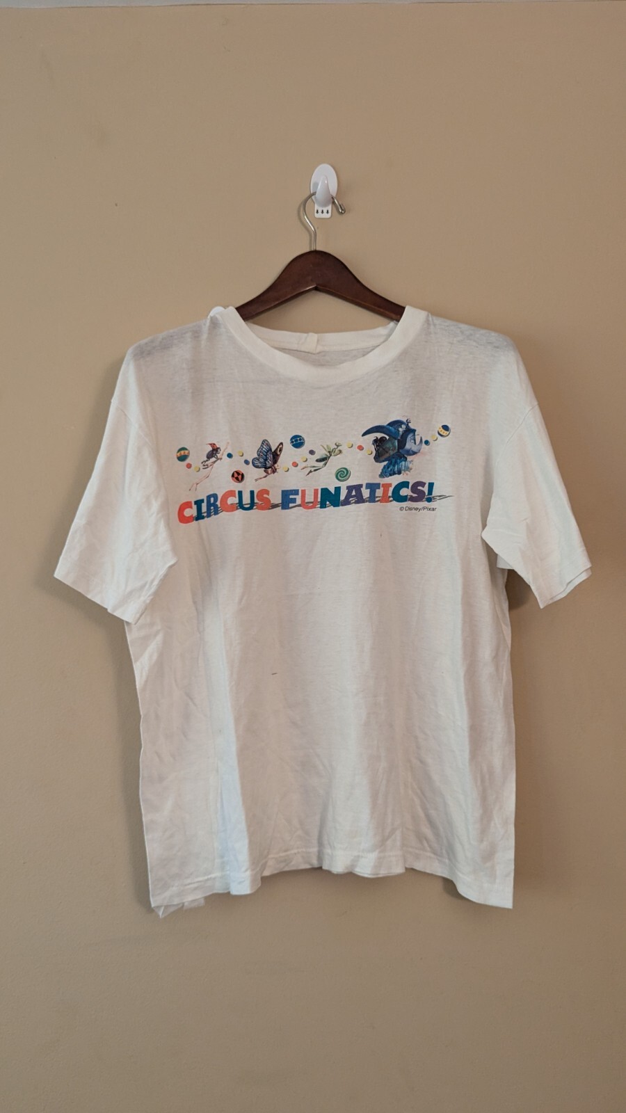 Vtg Pixar Disney A Bug’s Life Toy Story 99 Sega Japanese Shirt Sz L 21 X24