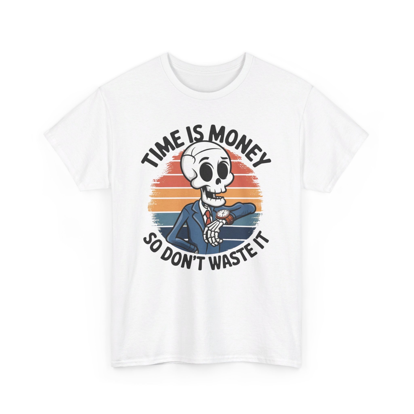 Time is Money, Business Man Graphic Print Shirt, Gig Worker, UberEats, DoorDash