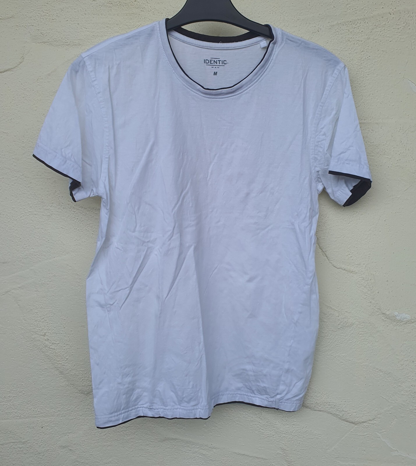 T-Shirt Mens Teen Basic Men Fitness Sports Short Sleeve Shirt Identic (1390)