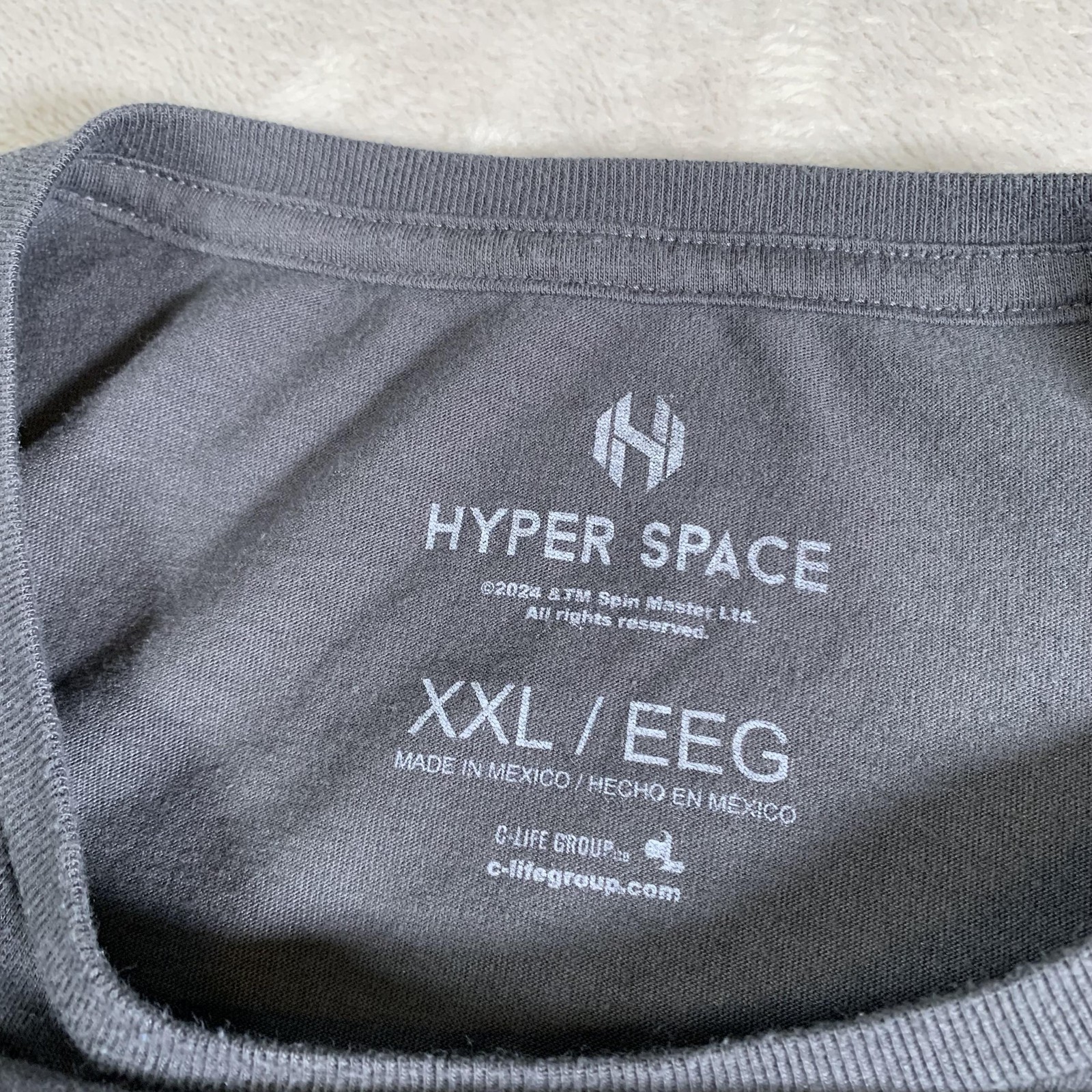 Hyper Space NASA Shirt Mens 2XL Gray Total Eclipse Astronaut Graphic Space Tee