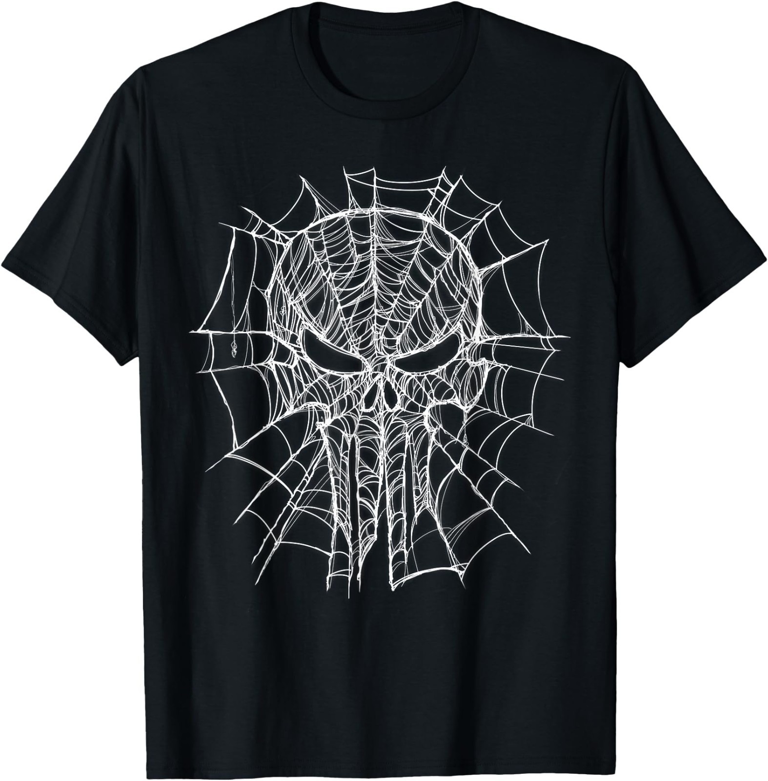 Marvel Studios Spider-Man: BND Movie 2026 Punisher Skull Web T-Shirt