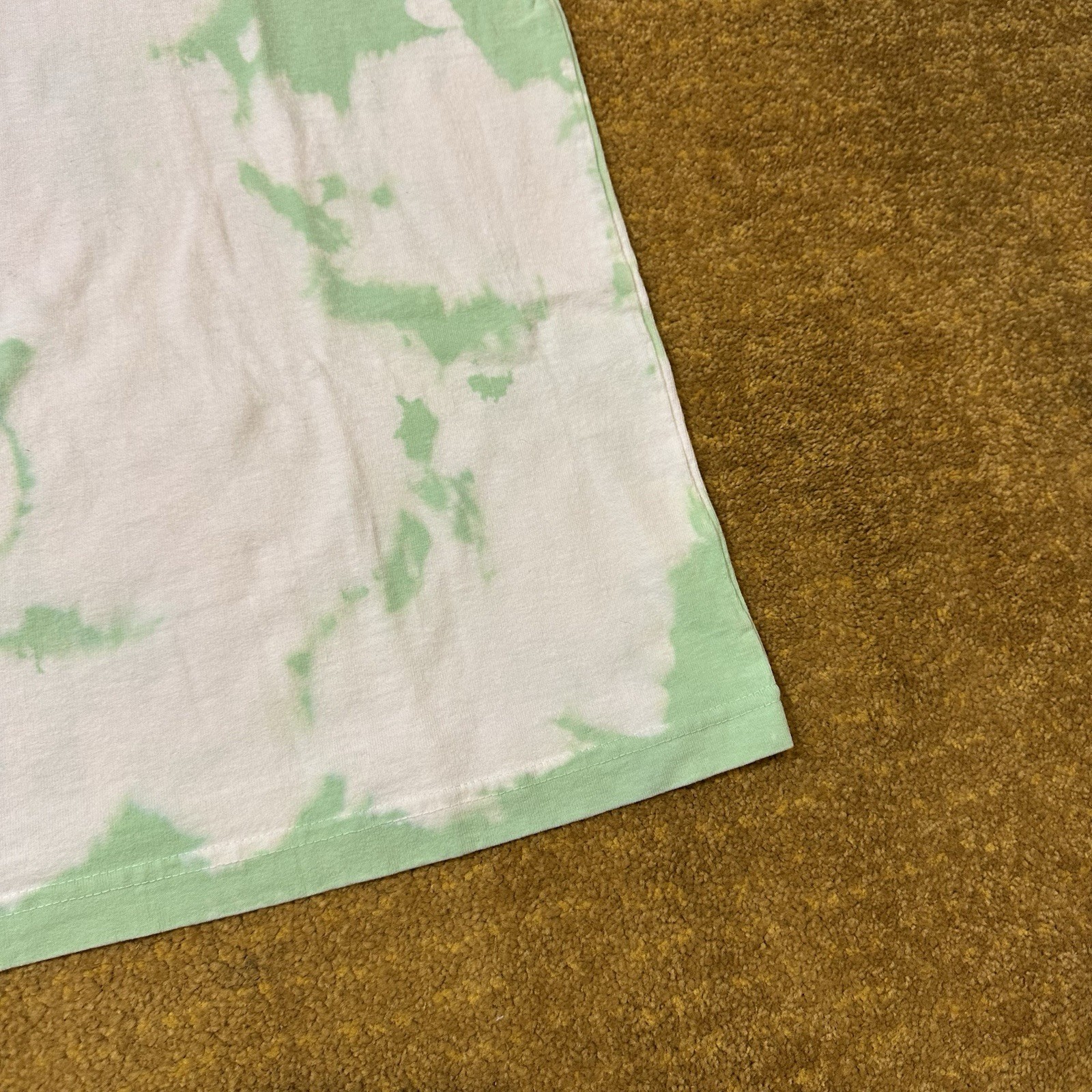 Medium Machus Private Label Tie Die Premium T Shirt Key Lime Green White PDX