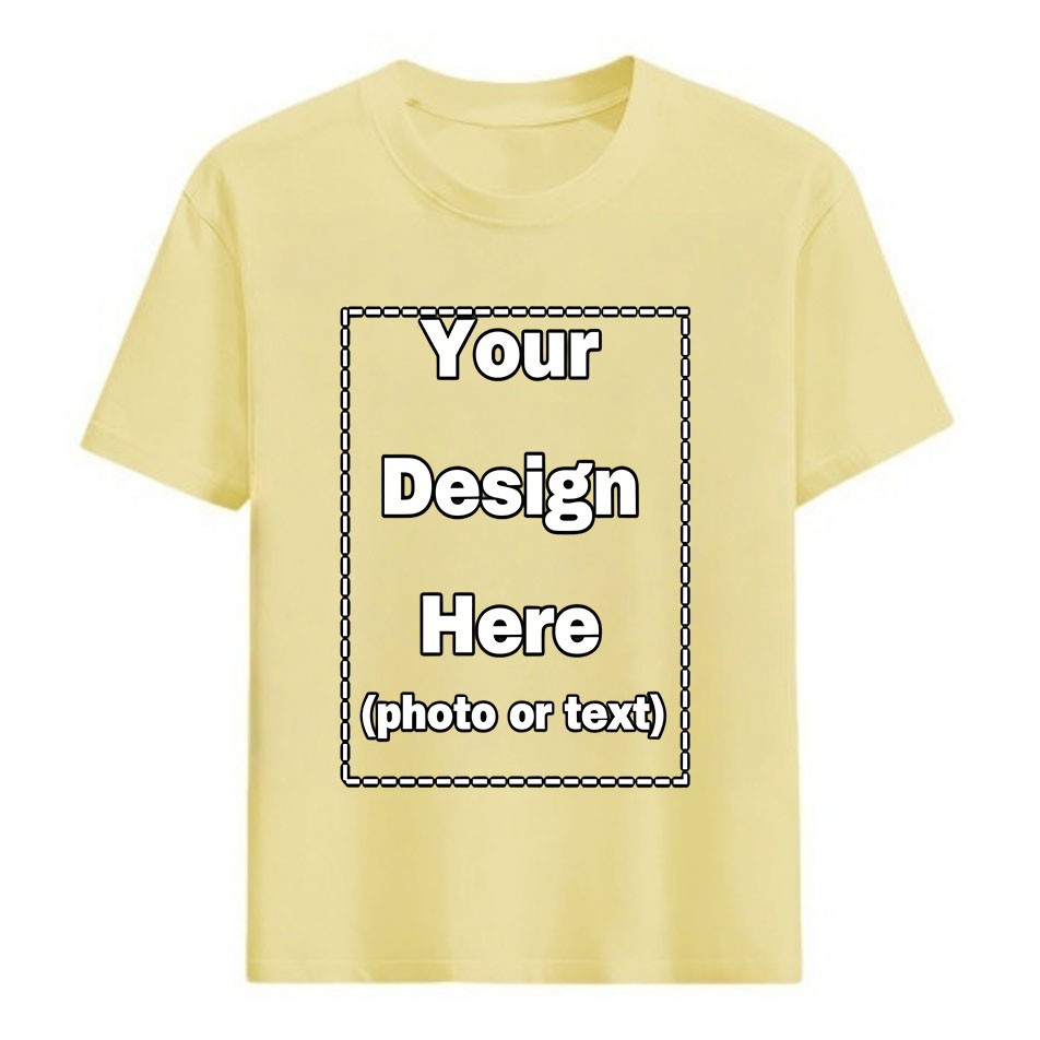 Custom Adult T-Shirt – Front & Back Print with Your Image – Personalized Design