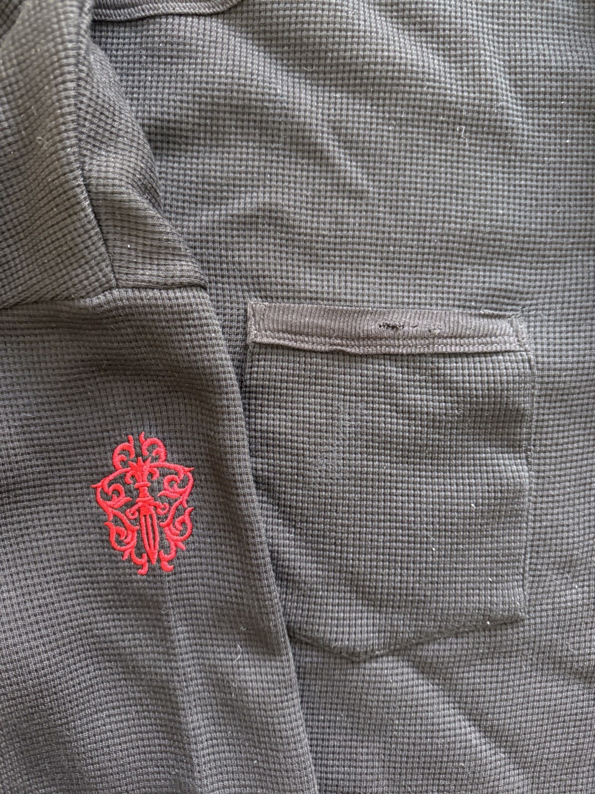 Chrome Hearts Vintage Thermal Long Sleeve Waffle Shirt
