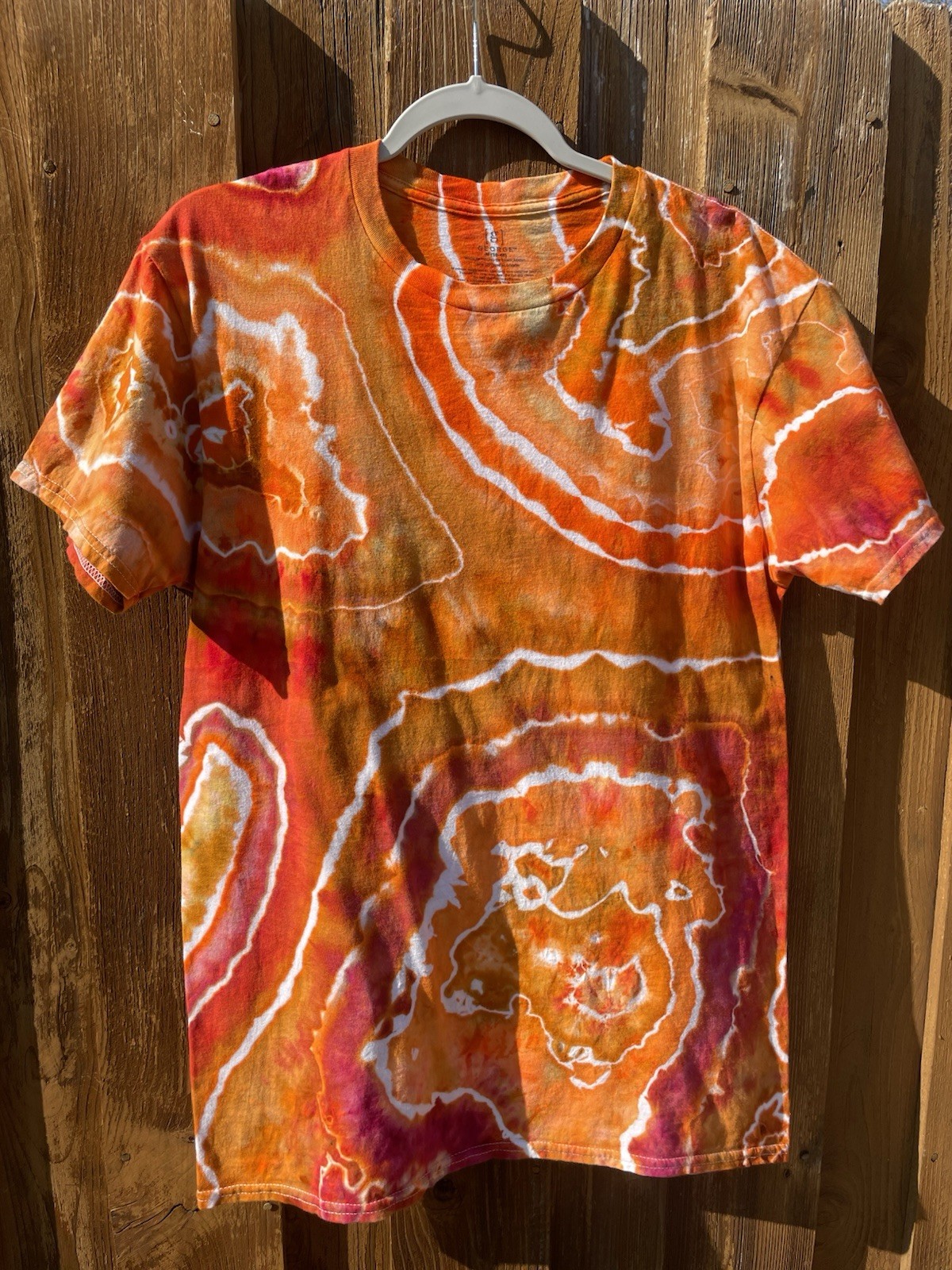 Custom Ice Tye Dye T-Shirt Size Medium Pre-washed