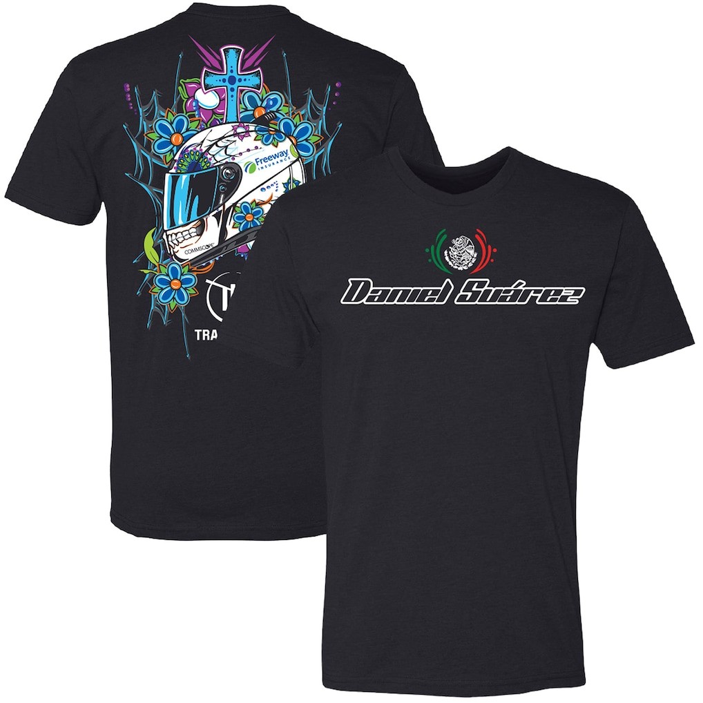 Daniel Suarez Helmet T Shirt NASCAR Trackhouse Racing #99 Driver Tee